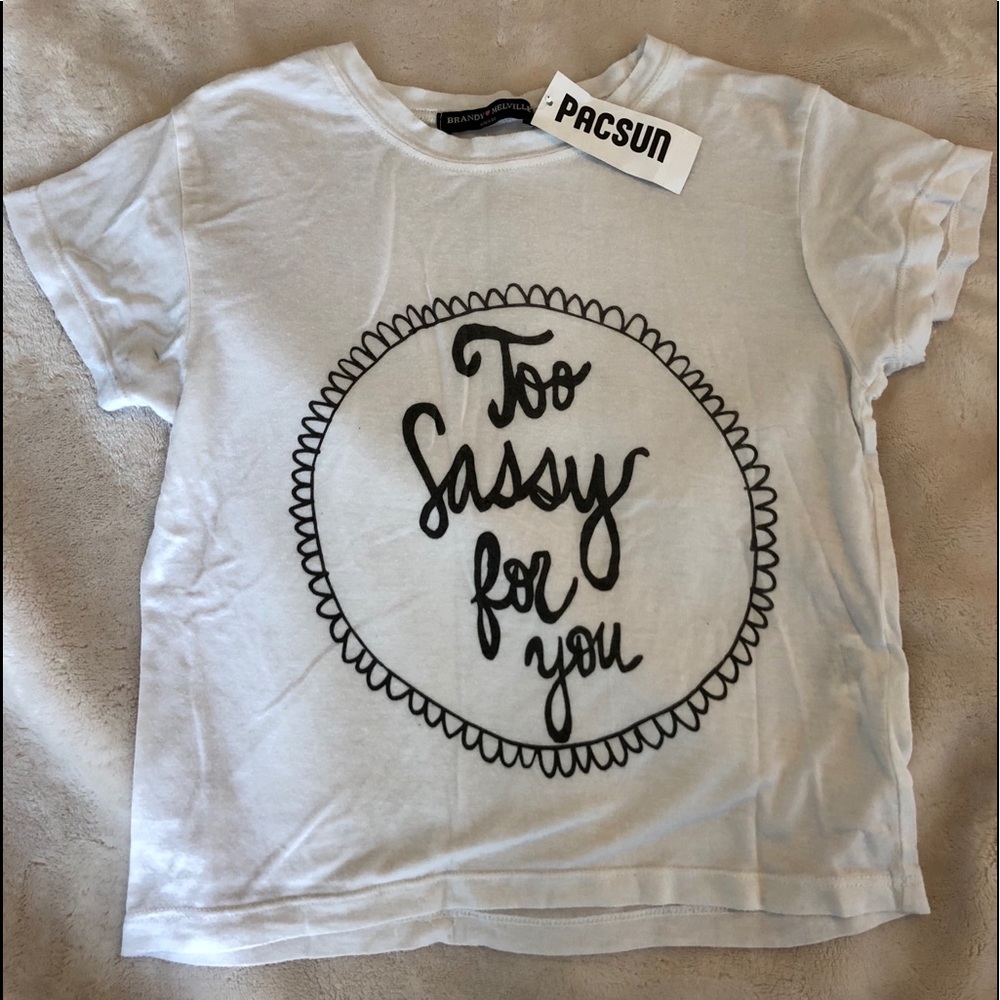 Brandy Melville Too Sassy For You Crop Top